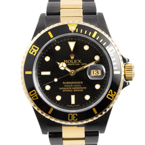 fake rolex submariner two tone dlc pvd|rolex submariner watch.